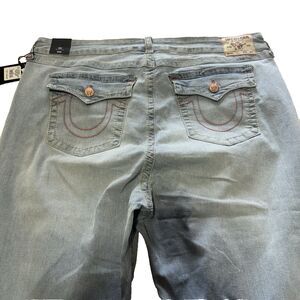 TRUE RELIGION JOEY MID RISE BIG T FLARE JEAN SIZE 42